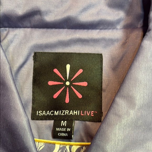 Isaac Mizrahi Periwinkle Mid-Length Raincoat NWOT - Picture 2 of 12